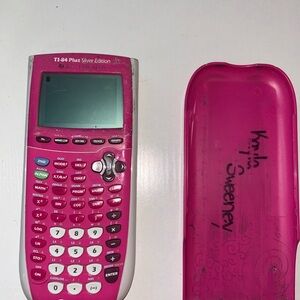 Texas Instruments Pink Graphing Calculator Cell Phone Accessory